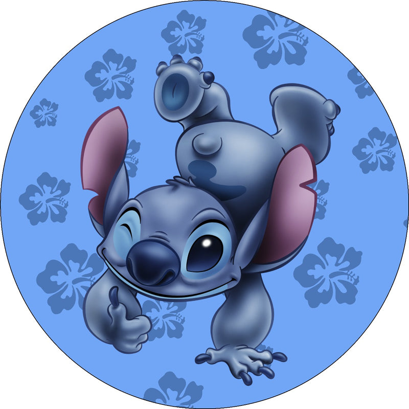 Capa Painel Redondo Mesa Lilo & Stitch Sublimado C/ Elástico 50×50Cm 08