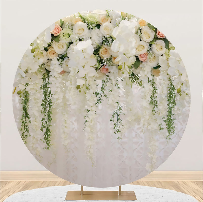 Capa Painel Redondo Mesa Casamento Sublimado C/ Elástico 50×50Cm 03