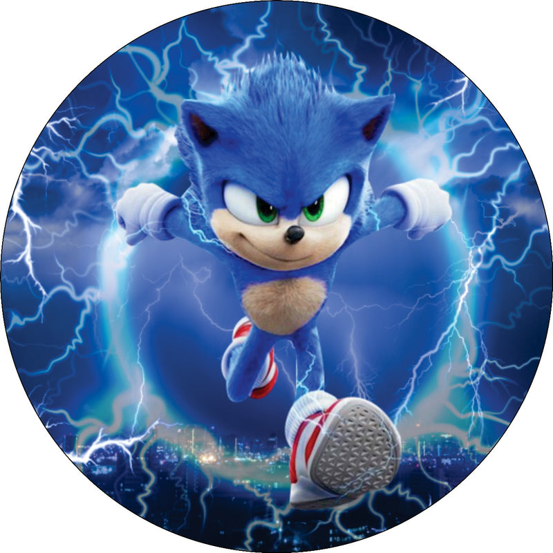 Capa Painel Redondo Mesa Sonic Sublimado C/ Elástico 50×50Cm 09