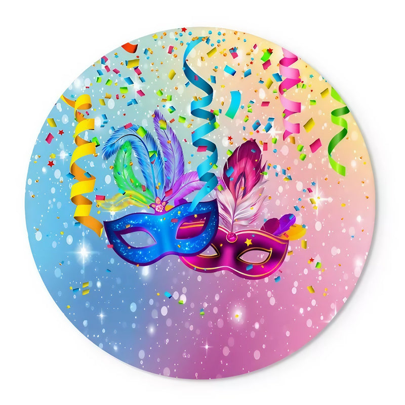 Capa Painel Redondo Mesa Carnaval Sublimado C/ Elástico 50×50Cm 07