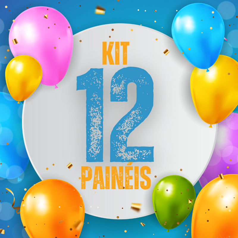 Kit 12 Capas Painéis Redondos Mesa Sublimado Com Elástico 50×50Cm