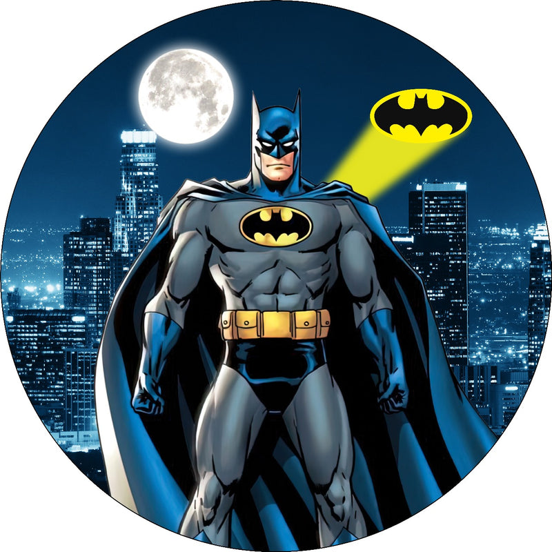 Capa Painel Redondo Mesa Batman Sublimado C/ Elástico 50×50Cm 06