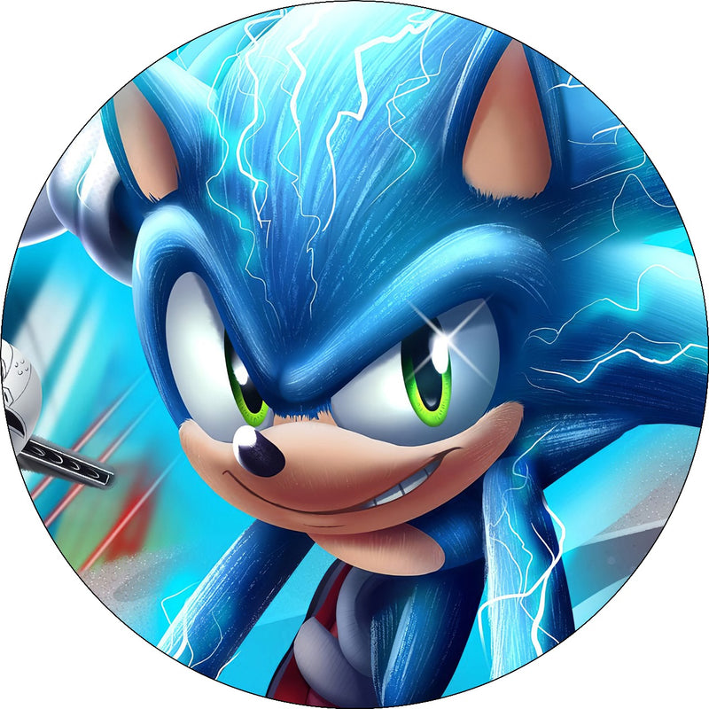 Capa Painel Redondo Mesa Sonic Sublimado C/ Elástico 50×50Cm 08