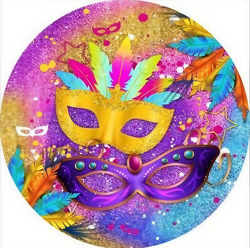 Capa Painel Redondo Mesa Carnaval Sublimado C/ Elástico 50×50Cm 08