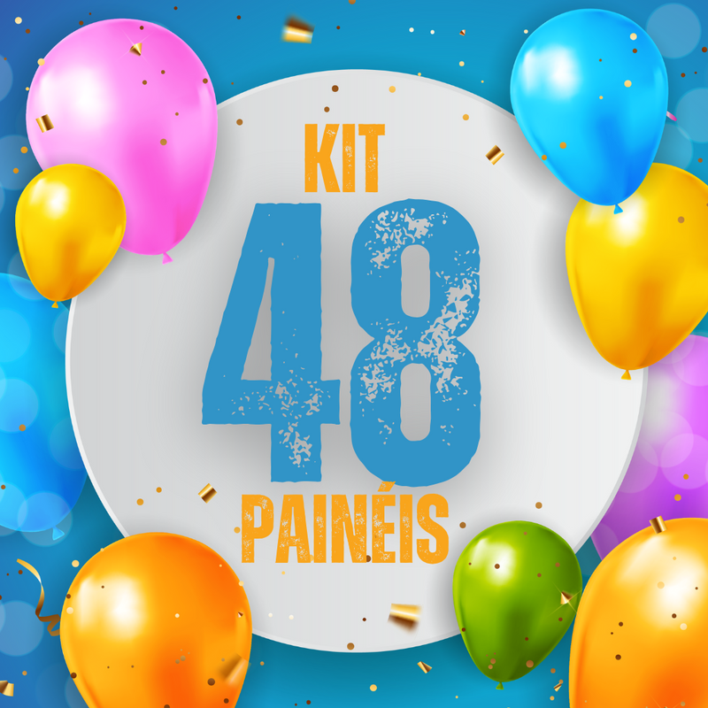Kit 48 Capas Painéis Redondos Mesa Sublimado C/ Elástico 50×50Cm