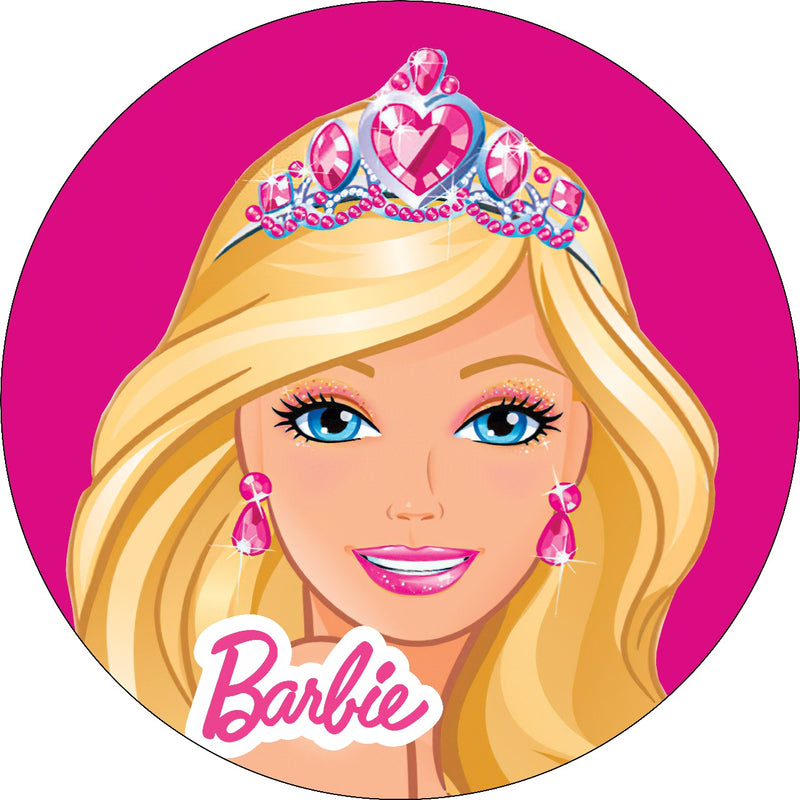 Capa Painel Redondo Mesa Barbie Sublimado C/ Elástico 50×50Cm 08