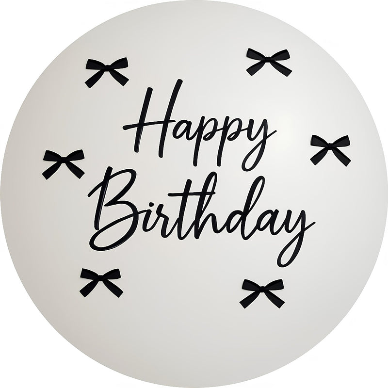 Capa Painel Redondo Mesa Happy Birthday Sublimado C/ Elástico 50×50Cm 22