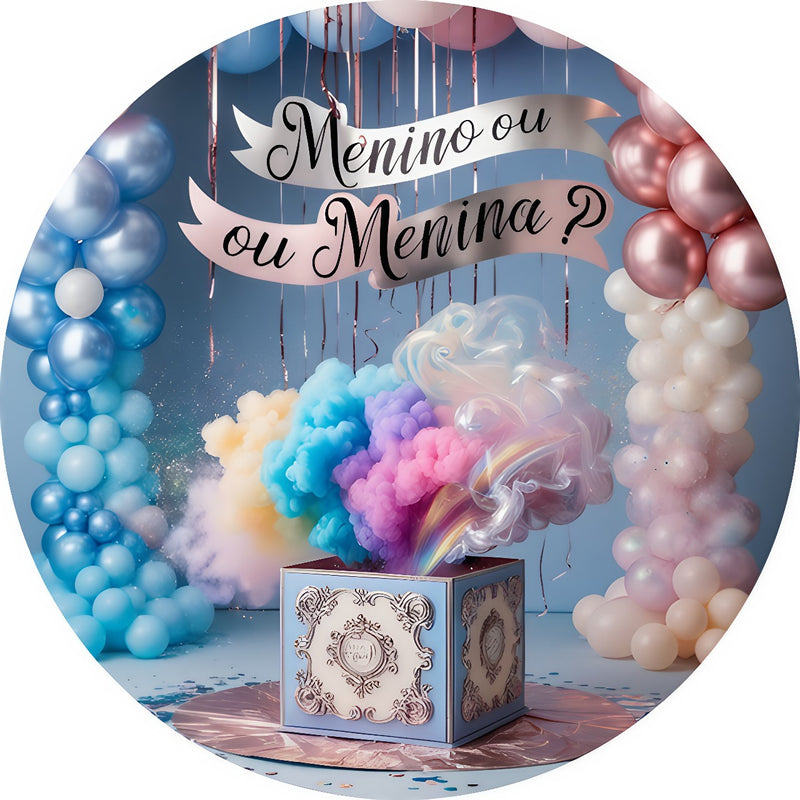 Capa Painel Redondo Mesa Chá Revelação Sublimado C/ Elástico 50×50Cm 24