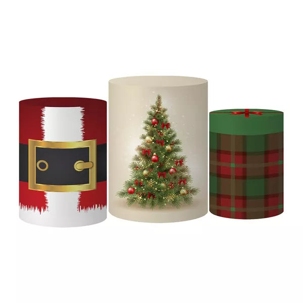 Trio de Capas Cilindro Sublimado Natal CC - 004