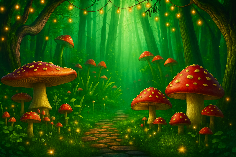 Fundo Fotográfico Tecido Sublimado Jardim Encantado CFF - 1058