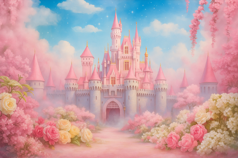 Fundo Fotográfico Tecido Sublimado Castelo CFF - 1087