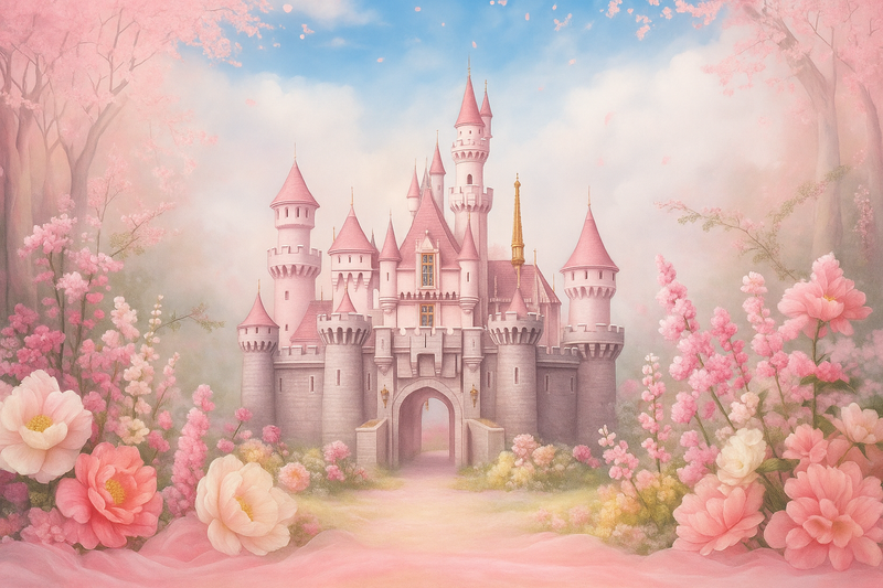 Fundo Fotográfico Tecido Sublimado Castelo CFF - 1088
