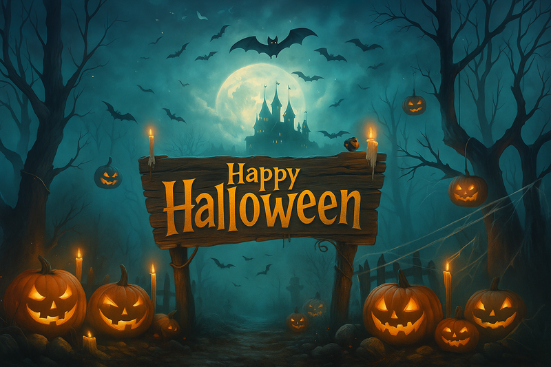 Fundo Fotográfico Tecido Sublimado Halloween CFF - 1126