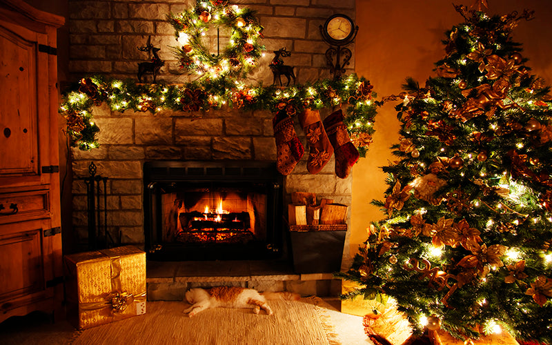 Fundo Fotográfico Tecido Sublimado Gigante 3D Natal Horizontal CFG - 172