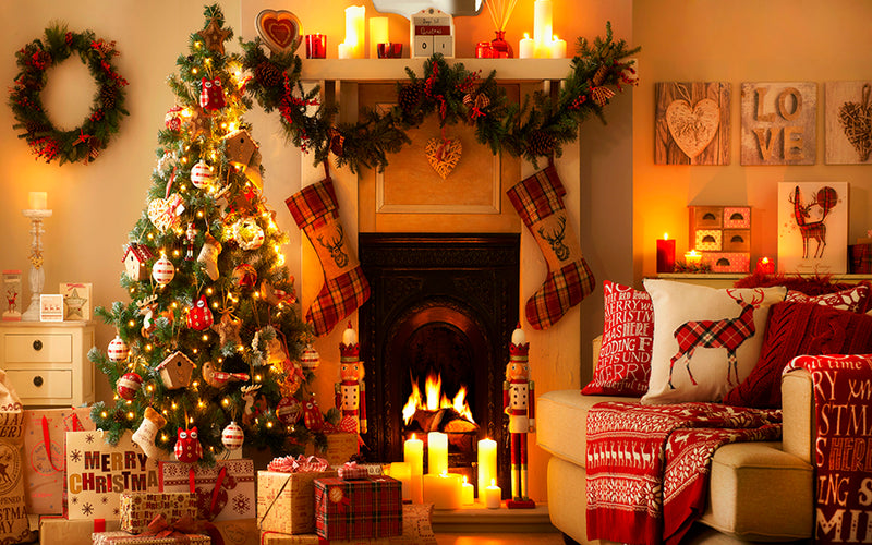 Fundo Fotográfico Tecido Sublimado Gigante 3D Natal Horizontal CFG - 173