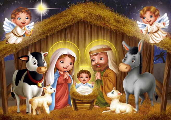 Fundo Fotográfico Tecido Sublimado Gigante 3D Natal Horizontal CFG - 175