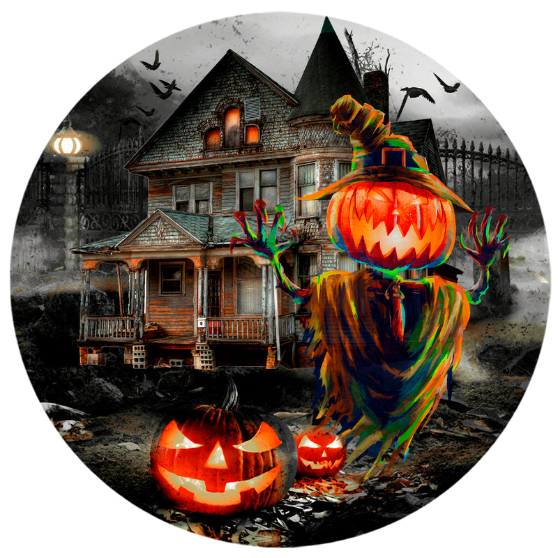 Capa Painel Redondo Mesa Halloween Sublimado C/ Elástico 50×50Cm 04