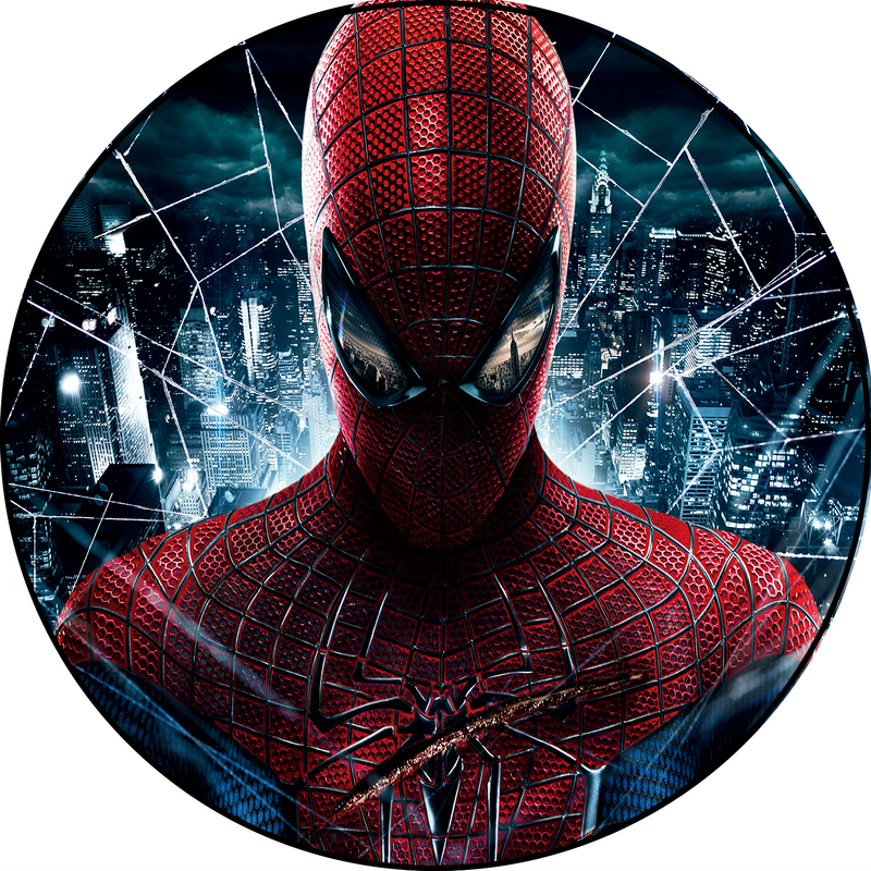 Capa Painel Redondo Mesa Homem Aranha Sublimado C/ Elástico 50×50Cm 11
