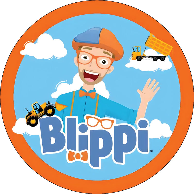 Capa Painel Redondo Mesa Blippi Sublimado C/ Elástico 50×50Cm 01