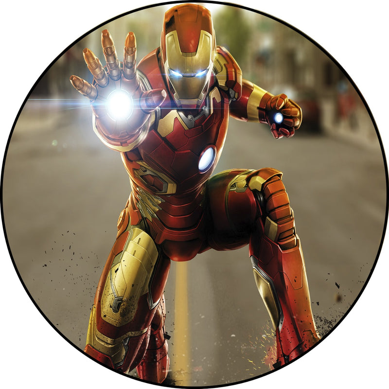 Capa Painel Redondo Mesa Homem de Ferro Sublimado C/ Elástico 50×50Cm 02