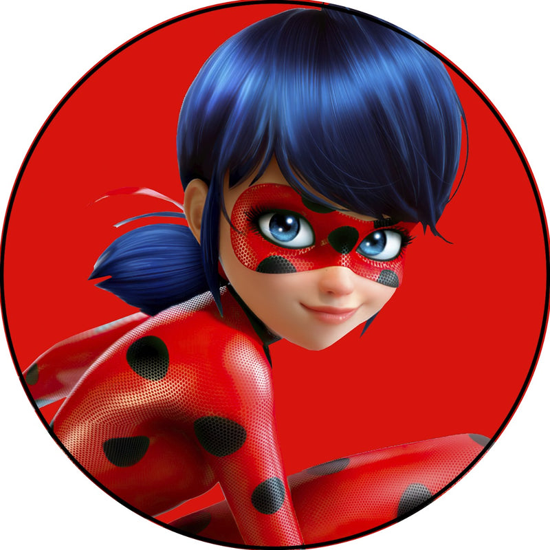 Capa Painel Redondo Mesa Lady Bug Sublimado C/ Elástico 50×50Cm 02