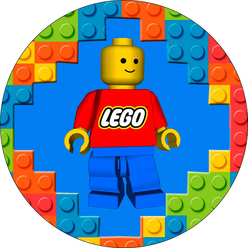 Capa Painel Redondo Mesa Lego Sublimado C/ Elástico 50×50Cm 01