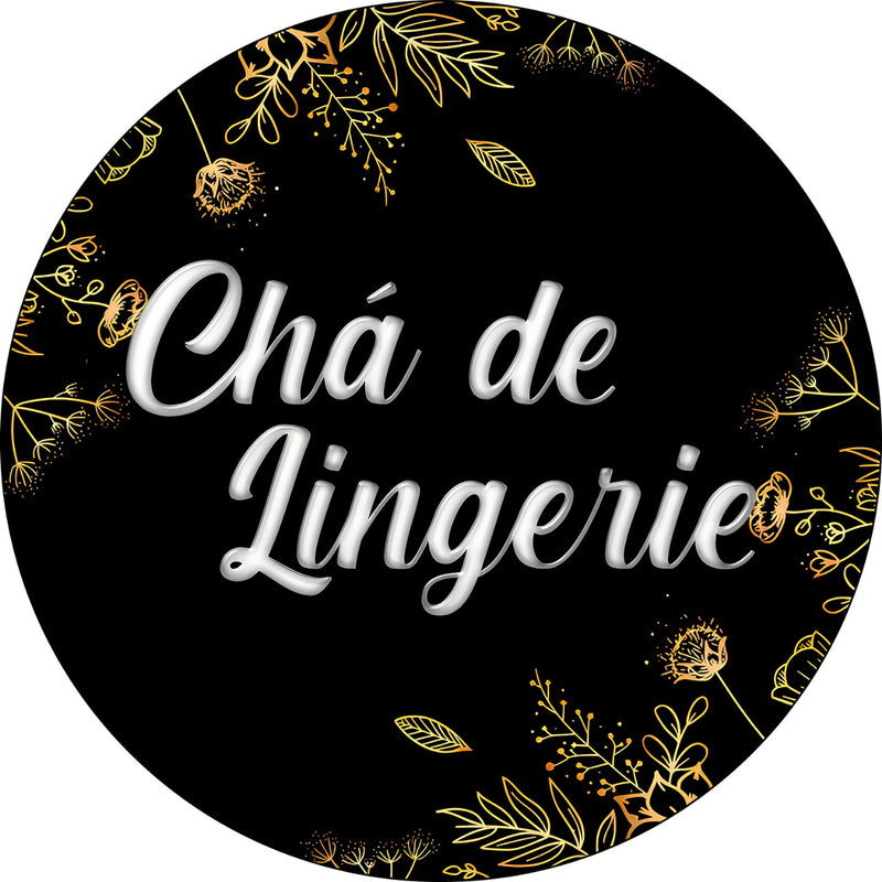 Capa Painel Redondo Mesa Chá Lingerie Sublimado C/ Elástico 50×50Cm 01