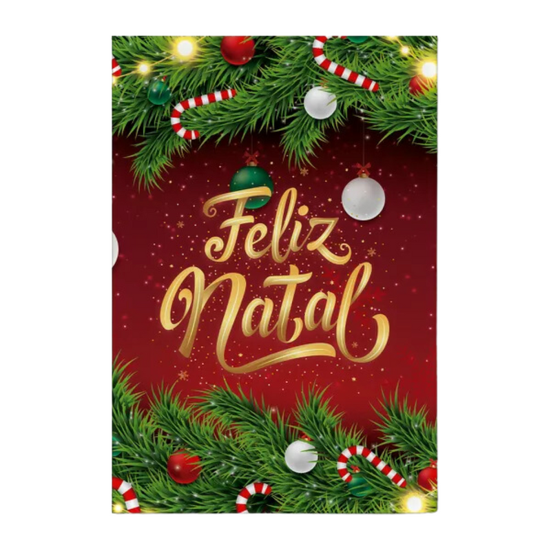 Painel Retangular Tecido Sublimado 3D Natal 1,50 X 2,20 CRT - 207
