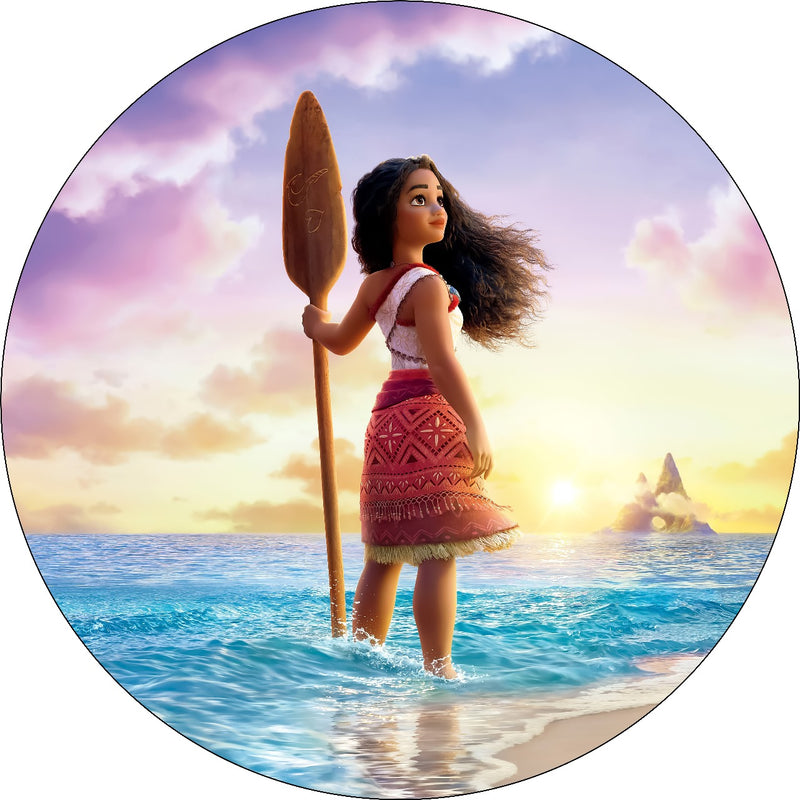 Capa Painel Redondo Mesa Moana Sublimado C/ Elástico 50×50Cm 03