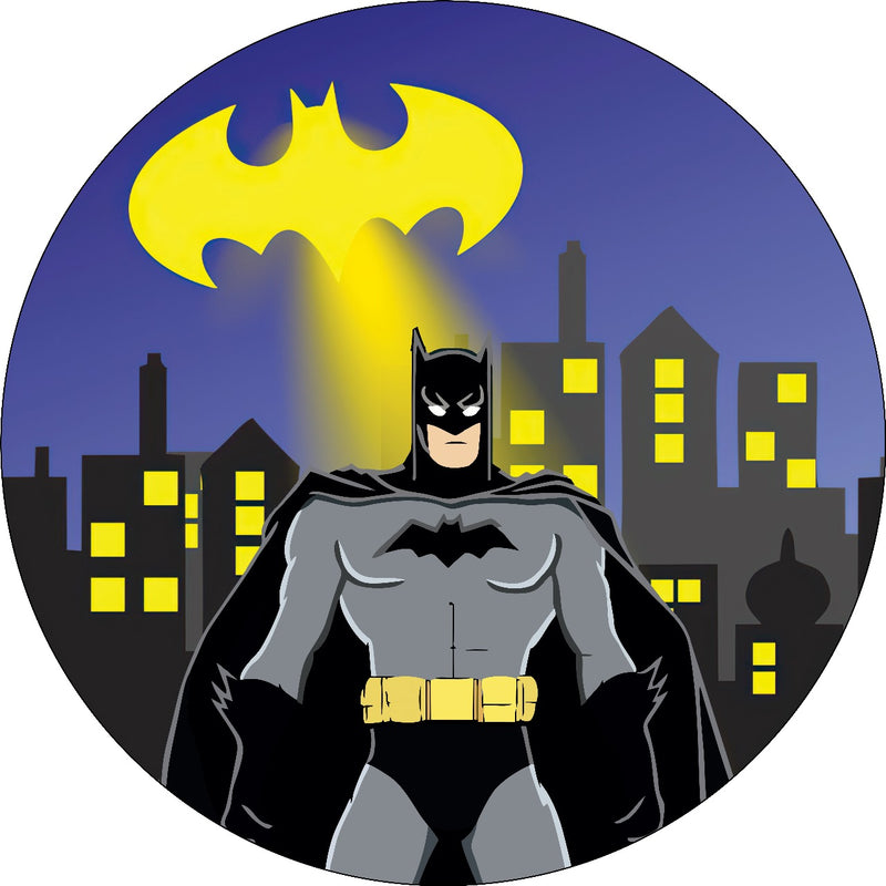 Capa Painel Redondo Mesa Batman Sublimado C/ Elástico 50×50Cm 05
