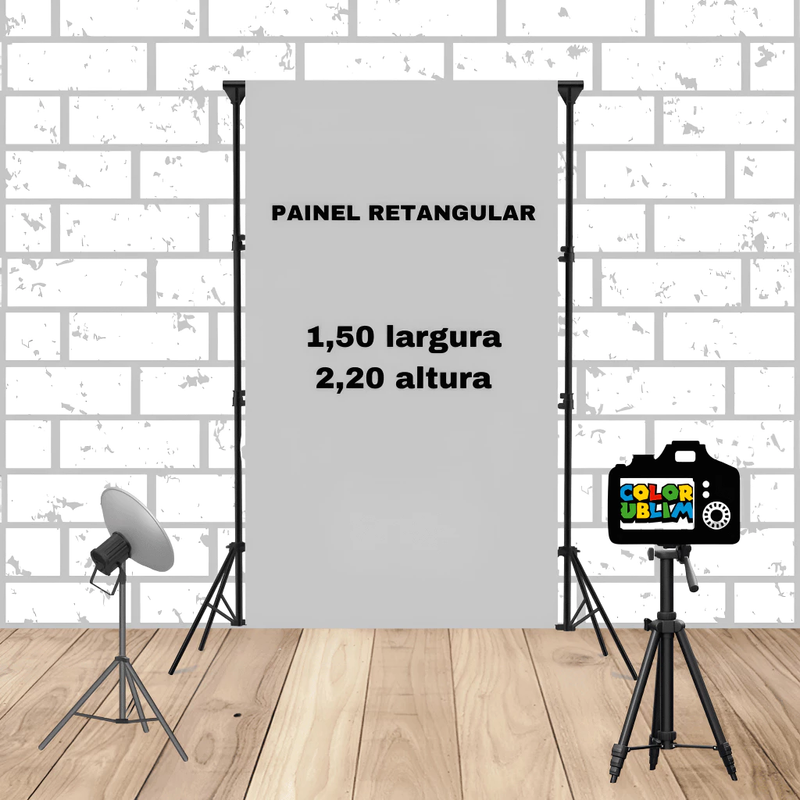 Painel Retangular Tecido Sublimado 3D ABC 1,50 X 2,20 CRT - 053