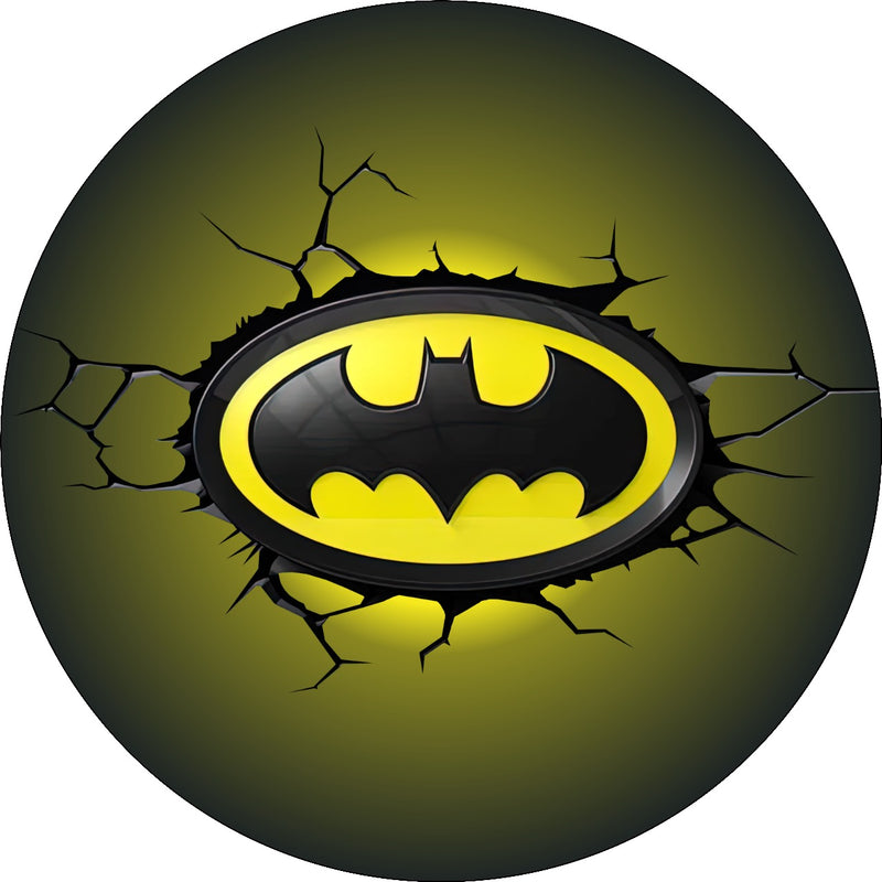 Capa Painel Redondo Mesa Batman Sublimado C/ Elástico 50×50Cm 03