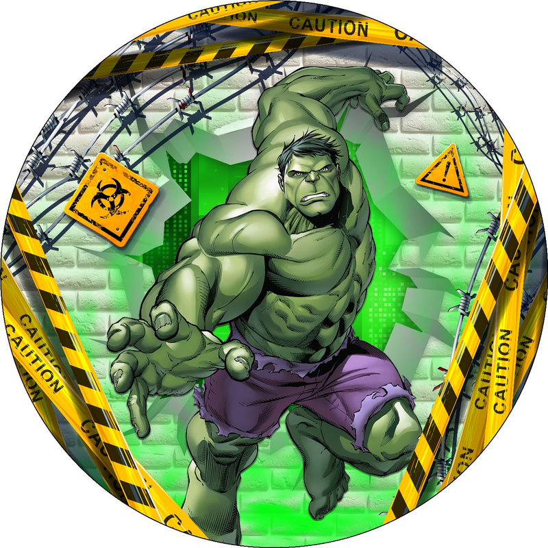 Capa Painel Redondo Mesa Hulk Sublimado C/ Elástico 50×50Cm 03