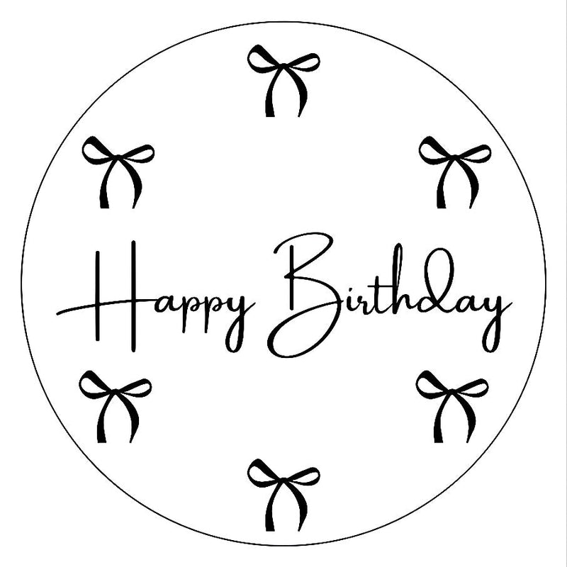 Capa Painel Redondo Mesa Happy Birthday Sublimado C/ Elástico 50×50Cm 06