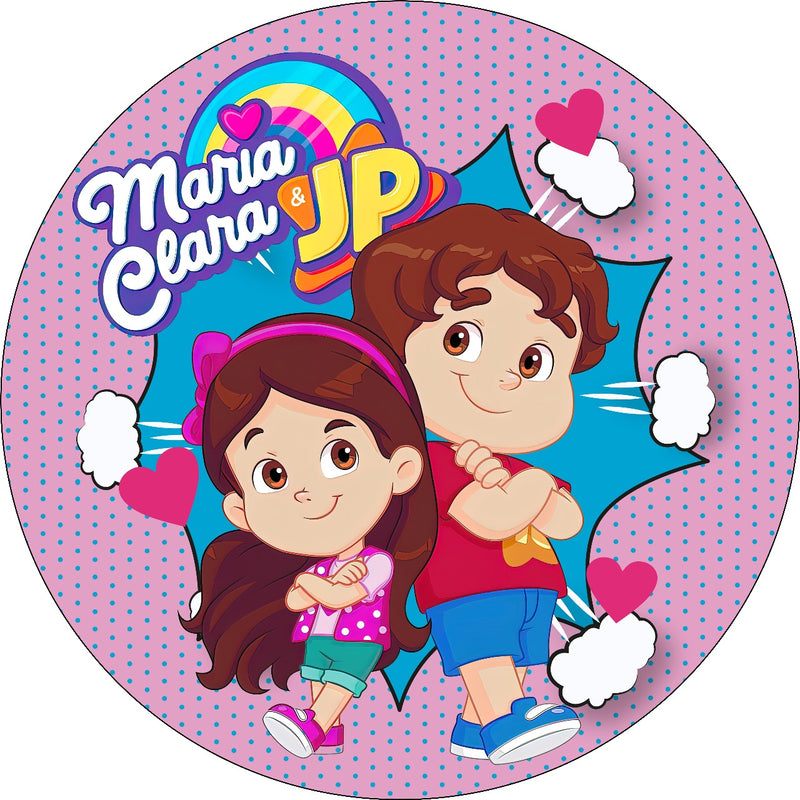 Capa Painel Redondo Mesa Maria Clara e JP Sublimado C/ Elástico 50×50Cm 01