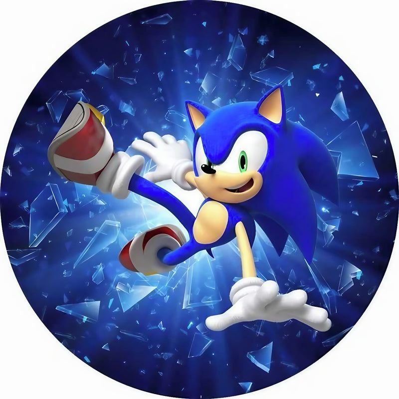 Capa Painel Redondo Mesa Sonic Sublimado C/ Elástico 50×50Cm 15