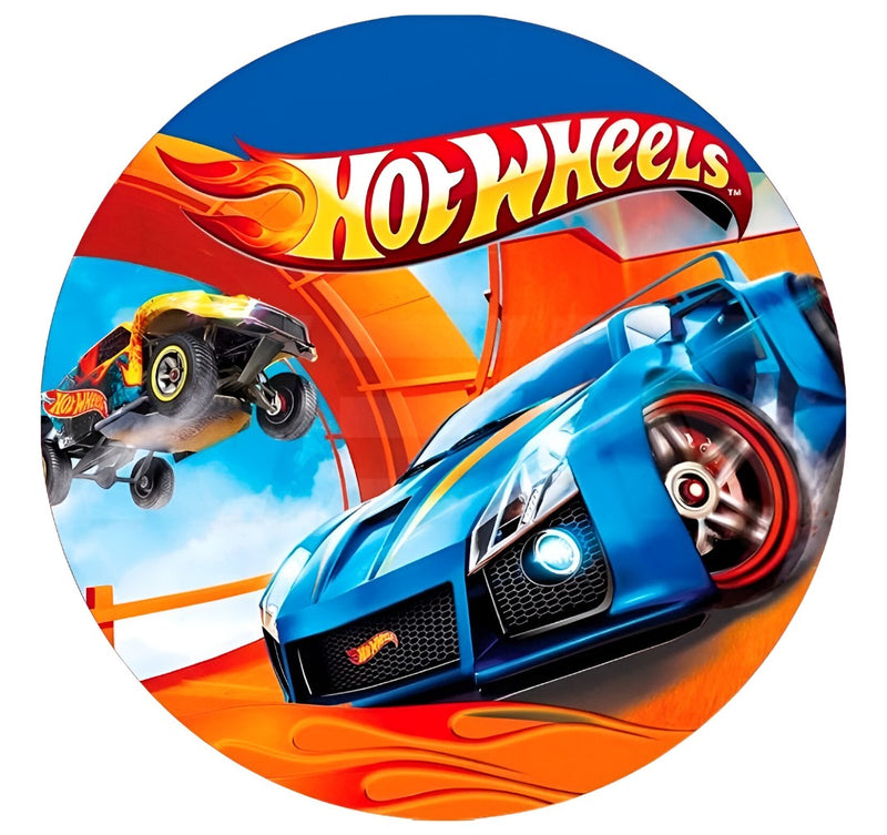 Capa Painel Redondo Mesa Hot Wheels Sublimado C/ Elástico 50×50Cm 07