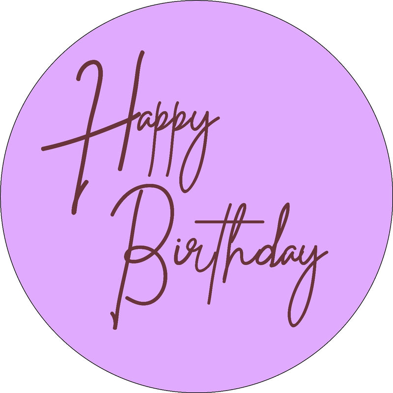 Capa Painel Redondo Mesa Happy Birthday Sublimado C/ Elástico 50×50Cm 17